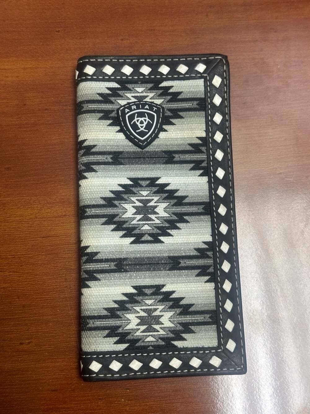 Ariat Aztec Print Checkbook Wallet